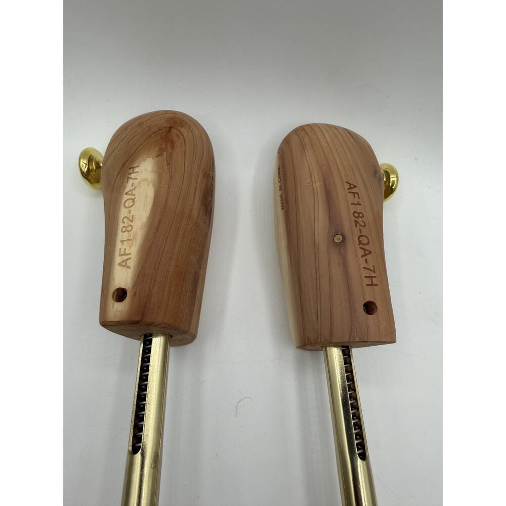 Nike Air Force 1 Wooden Shoe Trees Gold Tone Knob AF1 82-QA-7H - US 12 - Picture 5 of 7